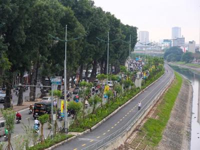 Hà Nội: Đề xuất tạm đóng đường đi bộ ven sông Tô Lịch để thi công dự án nước thải