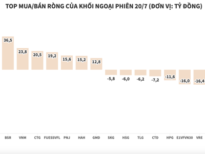 Khối ngoại quay lại mua ròng, giải ngân hơn 56 tỷ đồng vào SSI