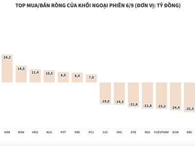 Khối ngoại duy trì đà bán ròng, xả thêm hơn 250 tỷ đồng