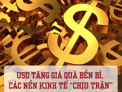 USD tăng giá quá bền bỉ, các nền kinh tế “chịu trận”