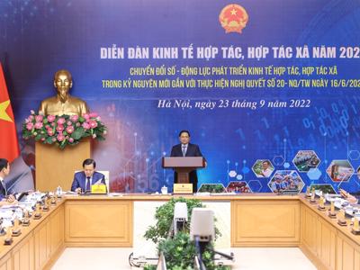 Thủ tướng chủ trì Diễn đàn kinh tế hợp tác, hợp tác xã năm 2022 