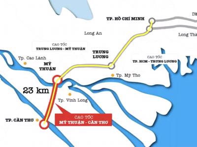 Cao tốc Mỹ Thuận – Cần Thơ khó thông xe đúng tiến độ
