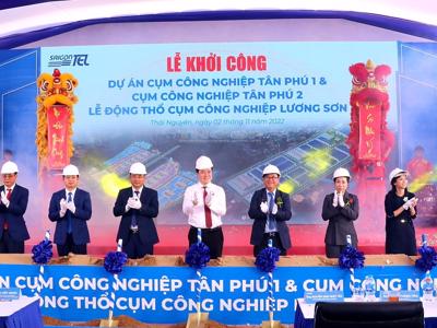 Thái Nguyên khởi công cùng lúc 3 cụm công nghiệp, tổng giá trị đầu tư gần 800 tỷ