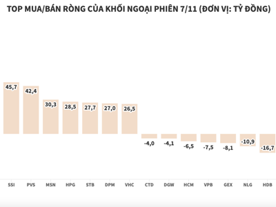 Thị trường giảm sâu, khối ngoại chi gần 590 tỷ đồng gom cổ phiếu