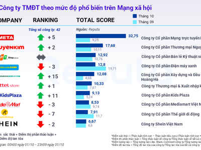 Shein Việt Nam bất ngờ lọt top 10 công ty thương mại điện tử phổ biến nhất mạng xã hội