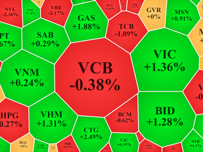 Rung lắc khá mạnh, cổ phiếu blue-chips kéo VN-Index xanh