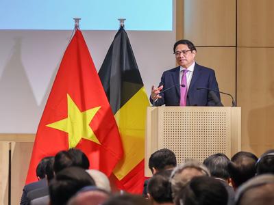 Thủ tướng đề nghị doanh nghiệp Bỉ và châu Âu kêu gọi thêm doanh nghiệp đầu tư vào Việt Nam