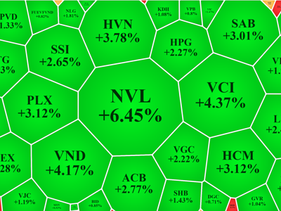 Vốn nội mua mạnh blue-chips, VN-Index tăng gần 9 điểm