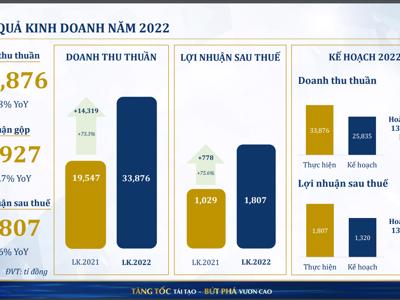 Năm 2022, doanh thu vàng 24K của PNJ tăng gần 75%