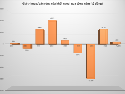 Giải mã hiện tượng khối ngoại đang mua ròng hàng nghìn tỷ đột ngột đảo chiều