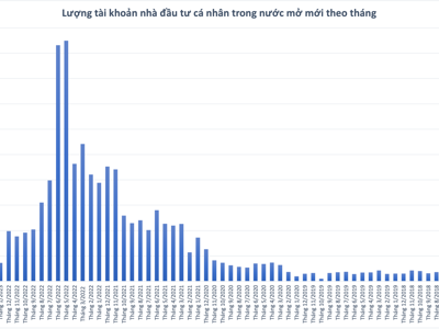 Số tài khoản cá nhân mở mới giảm mạnh trong tháng 3/2023