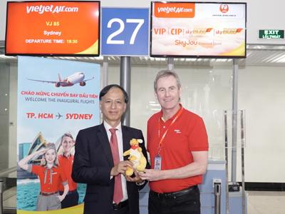 Toàn quyền Úc chúc mừng các đường bay thẳng của Vietjet đến Melbourne, Sydney, Brisbane