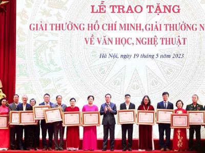 Trao tặng Giải thưởng Hồ Chí Minh về văn học, nghệ thuật năm 2022