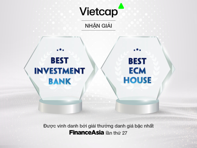 Vietcap được vinh danh tại hạng mục lớn của giải thưởng FinanceAsia Awards lần thứ 27