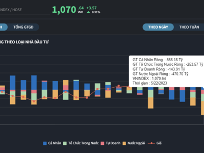 Dòng tiền cá nhân trỗi dậy, gom ròng kỷ lục hơn 1.000 tỷ đồng phiên đầu tuần 