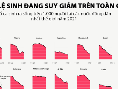 Tỷ lệ sinh toàn cầu đang giảm nhanh thế nào?