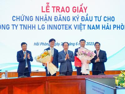 Hải Phòng thu hút thêm 1 tỷ USD từ LG Innotek