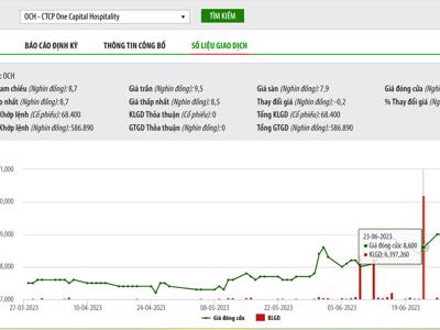 Công ty Quản lý quỹ Leadvisors mua thành công gần 6,3 triệu cổ phiếu OCH