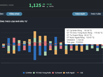 Điểm danh các cổ phiếu bị cá nhân trong nước xả nhiều nhất phiên đầu tháng 7