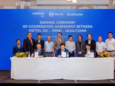 Viettel IDC signs strategic partnerships with VinAI and Qualcomm to promote AI solutions