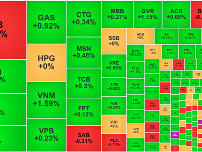 VNM, GAS đưa VN-Index vượt đỉnh trở lại, thanh khoản giảm