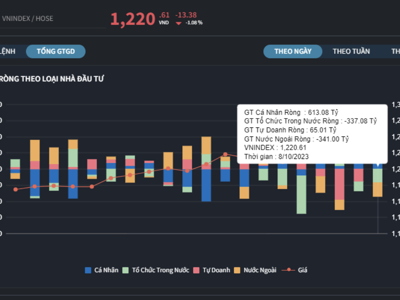 Khối ngoại bán, thị trường chỉnh mạnh, nhà đầu tư cá nhân tranh thủ bắt đáy
