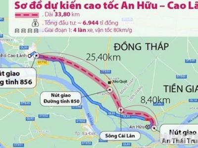 Khẩn trương thu xếp cát san lấp cho cao tốc Cao Lãnh - An Hữu