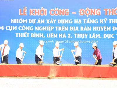 Hà Nội khởi công 4 cụm công nghiệp tại huyện Đông Anh