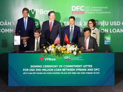 DFC cam kết cung cấp khoản vay song phương trị giá 300 triệu USD cho VPBank để thúc đẩy tài chính bền vững  