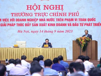 Thủ tướng chủ trì hội nghị làm việc với doanh nghiệp nhà nước