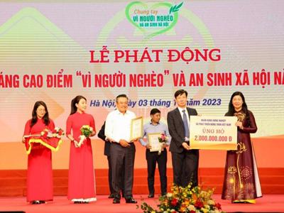 "Quỹ vì người nghèo" thành phố Hà Nội tiếp nhận hơn 50 tỷ đồng ủng hộ