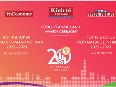 Sắp diễn ra Lễ công bố và vinh danh Top 10 - Top 50 Thương hiệu Mạnh Việt Nam 2022-2023 