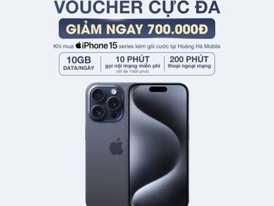 Cơ hội mua iPhone 15 chỉ từ 20.690.000đ khi mua gói cước độc quyền từ nhà mạng MobiFone