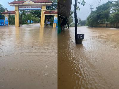Quảng Trị: Mưa lớn kéo dài "biến" nhiều nơi thành sông