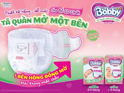 Tã Quần Mở Một Bên Bobby: giúp bố mẹ chăm con dễ dàng