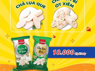 VISSAN ra mắt sản phẩm chả lụa que và chả lụa bì ớt xiêm