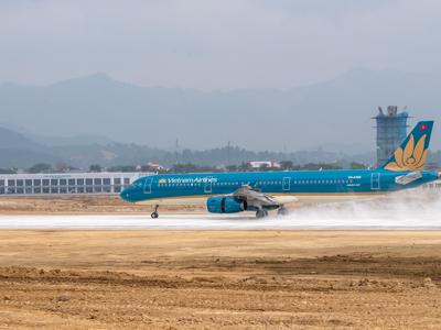 Vietnam Airlines chính thức đưa máy bay phản lực cỡ lớn đến Điện Biên 