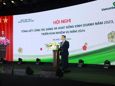 Vietcombank ghi nhận tín dụng  tăng 10,6% năm 2023,  tỷ lệ nợ xấu dưới 1%