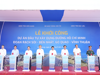 Khởi công xây dựng 52km đường Hồ Chí Minh xuyên miền Tây