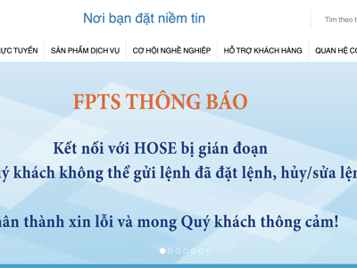 Nhà đầu tư không thể đặt, sửa lệnh mua bán, Công ty chứng khoán nói lỗi kết nối với HoSE