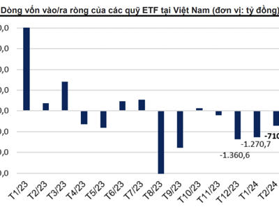 Trái với kỳ vọng, khối ngoại và ETF tiếp tục rút ròng mạnh gần 4.000 tỷ trong 2 tháng đầu năm