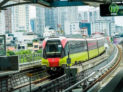 Chạy thử đoạn trên cao metro Nhổn - ga Hà Nội tới cuối tháng 4/2024