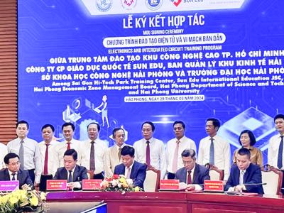 Hải Phòng hợp tác phát triển nhân lực ngành điện tử và vi mạch bán dẫn  