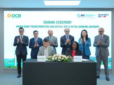 OCB và IFC ký kết thỏa thuận tư vấn chuyển đổi ngân hàng xanh cho SMEs