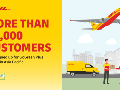 DHL Express’s GoGreen Plus helps over 12,000 Asia-Pacific customers with sustainable logistics