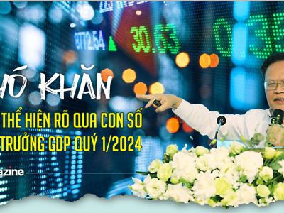 Khó khăn chưa thể hiện rõ qua con số tăng trưởng GDP quý 1/2024