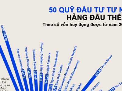 50 quỹ đầu tư tư nhân huy động được nhiều vốn nhất thế giới