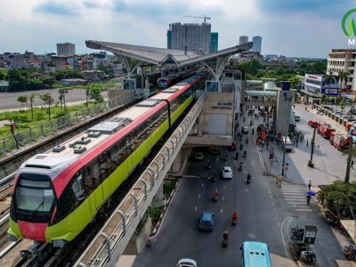 Đoạn trên cao metro Nhổn - ga Hà Nội nước rút về đích ngay trong tháng 7