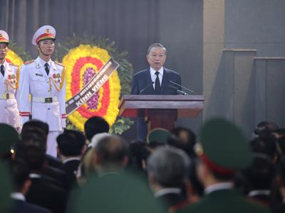 Lời điếu tại Lễ Truy điệu Tổng Bí thư Nguyễn Phú Trọng