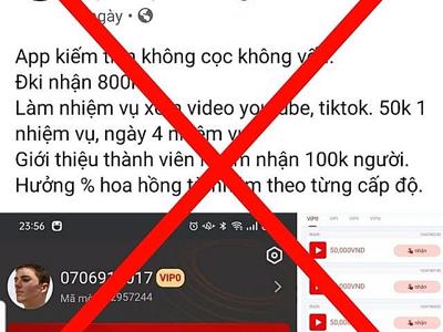 Mất tiền tỷ vì theo dõi, thả tim tiktok, nghe nhạc... việc nhẹ lương cao trên không gian mạng